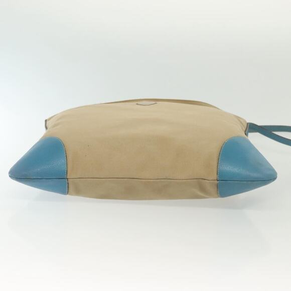 PRADA Shoulder Bag Canvas Beige Silver - Picture 9 of 12